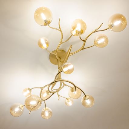 Brilagi - LED Virsapmetuma lustra MISTEL 15xG9/3W/230V zelta