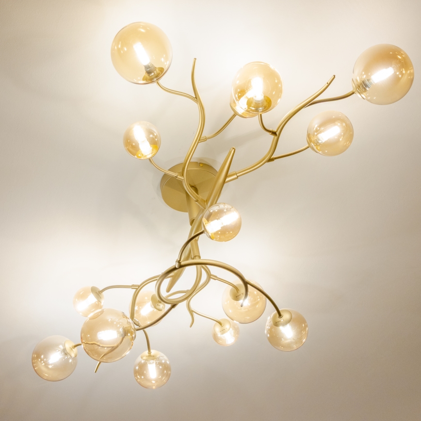 Brilagi - LED Virsapmetuma lustra MISTEL 15xG9/3W/230V zelta