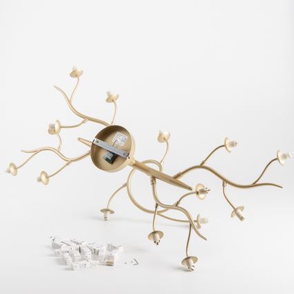 Brilagi - LED Virsapmetuma lustra MISTEL 15xG9/3W/230V zelta