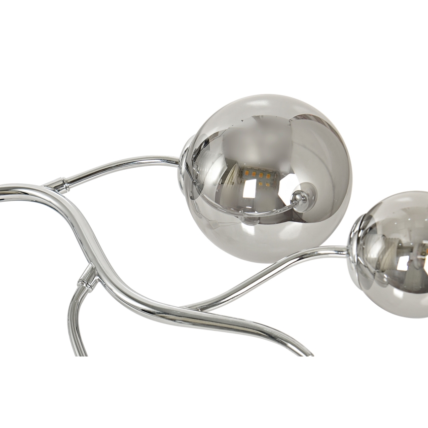 Brilagi - LED Virsapmetuma lustra MISTEL 6xG9/3W/230V spīdīgi hromēts/dūmakains