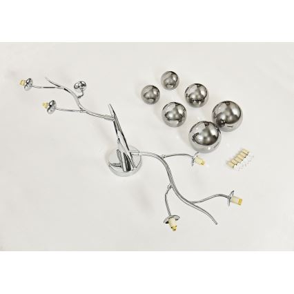 Brilagi - LED Virsapmetuma lustra MISTEL 6xG9/3W/230V spīdīgi hromēts/dūmakains