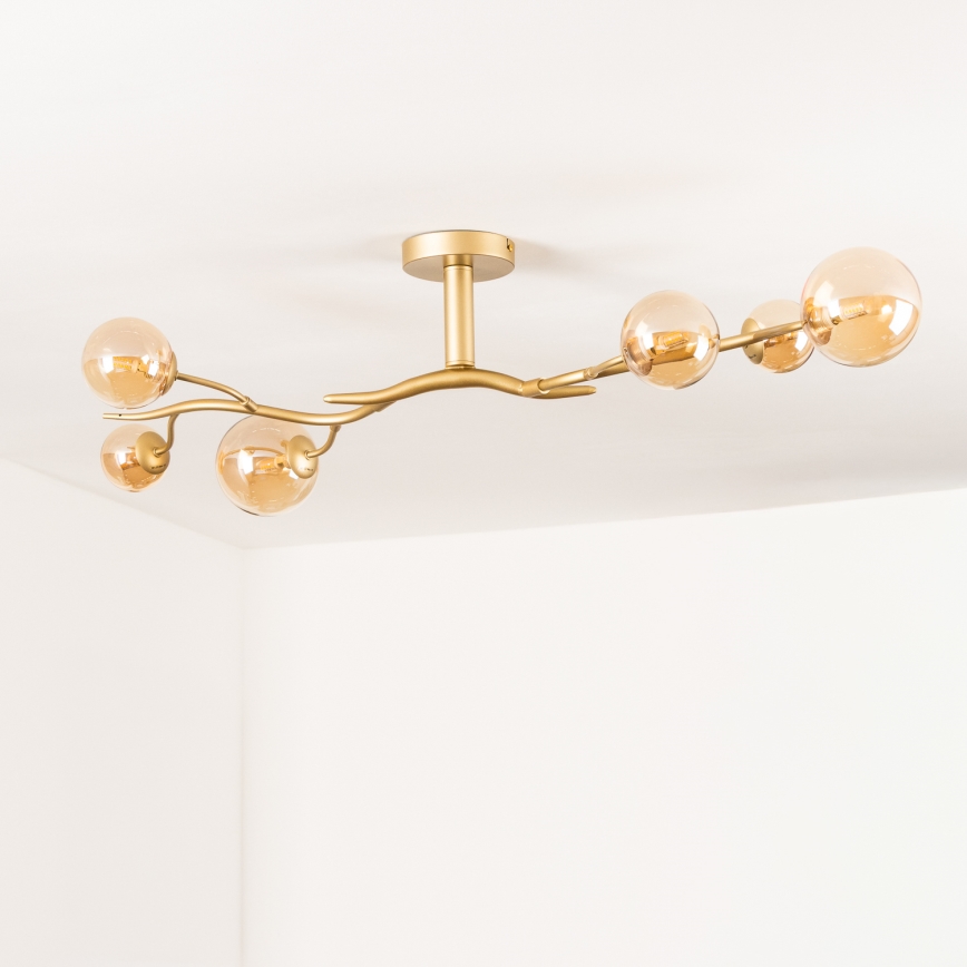 Brilagi - LED Virsapmetuma lustra MISTEL 6xG9/3W/230V zelta