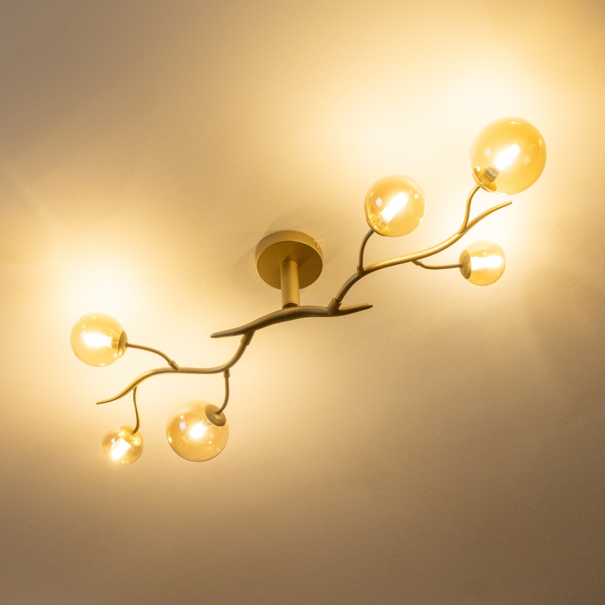 Brilagi - LED Virsapmetuma lustra MISTEL 6xG9/3W/230V zelta