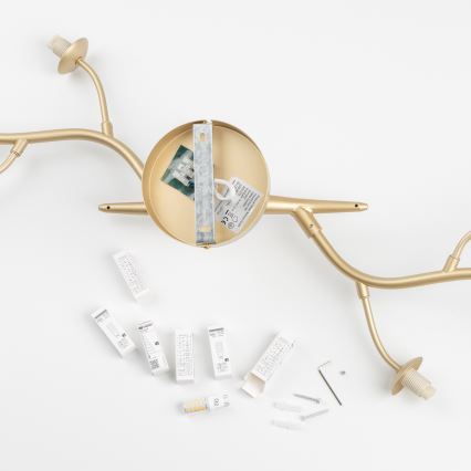 Brilagi - LED Virsapmetuma lustra MISTEL 6xG9/3W/230V zelta