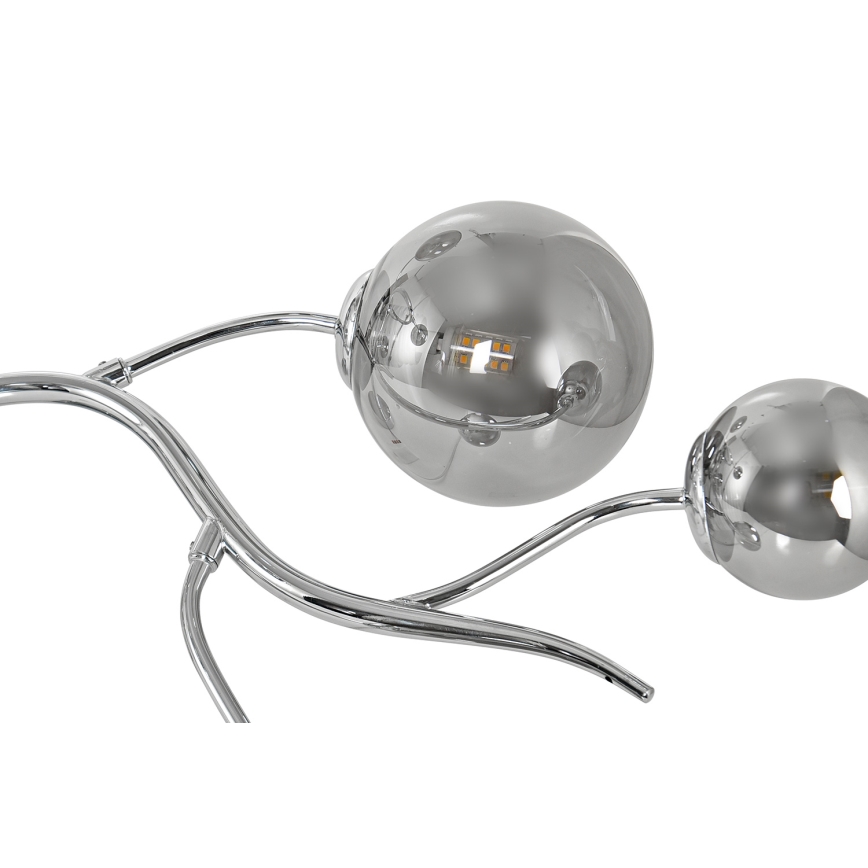 Brilagi - LED Virsapmetuma lustra MISTEL 9xG9/3W/230V spīdīgi hromēts/dūmakains