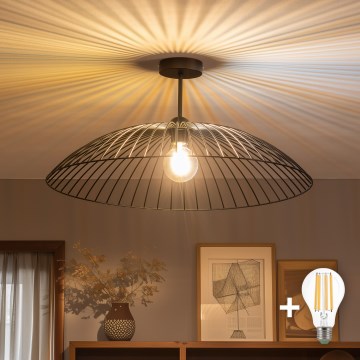 Brilagi - LED virsmas gaismeklis CERIA WIRE 1xE27/60W/230V Ø 60 cm melns
