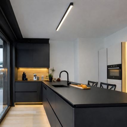 Brilagi - LED griestu uzstādāmais gaismeklis FULLDAY LED/20/30/40W/230V 2700/4000/6000K 120 cm melns