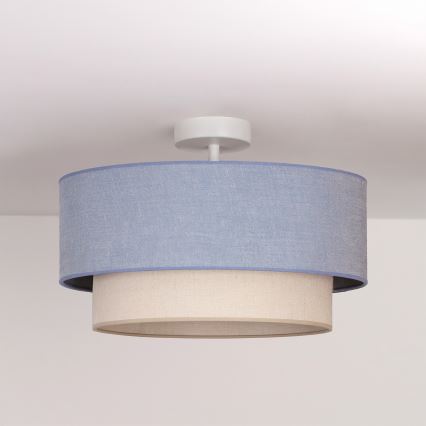 Brilagi - LED virsmas griestu lampa BOHO ECO, 1xE27/10W/230V, Ø 40 cm, zils/krēms