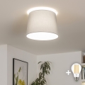 Brilagi - LED virsmas griestu lampa CERIA 1xE27/40W/230V Ø 30 cm pelēka