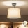 Brilagi - LED virsmas griestu lampa CERIA 1xE27/60W/230V Ø 30 cm melna/bēša