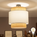 Brilagi - LED virsmas griestu lampa CERIA 1xE27/60W/230V Ø 40 cm melna/bēša/balta