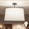 Brilagi - LED virsmas griestu lampa CERIA 1xE27/60W/230V Ø 45 cm melna/balta