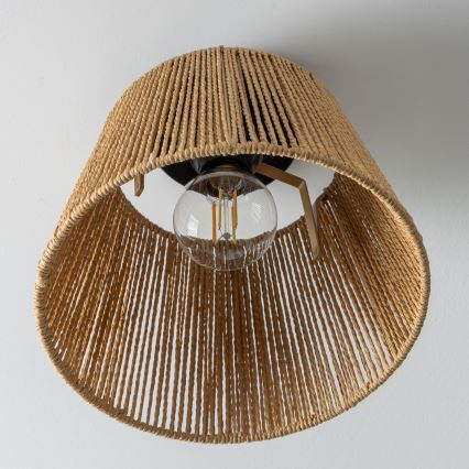 Brilagi - LED virsmas griestu lampa CERIA BOHO 1xE27/40W/230V Ø 28 cm brūna