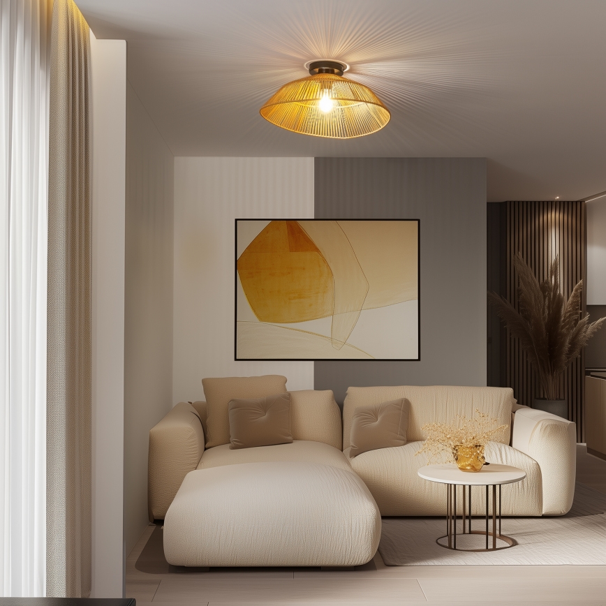 Brilagi - LED virsmas griestu lampa CERIA BOHO 1xE27/40W/230V Ø 50 cm brūna