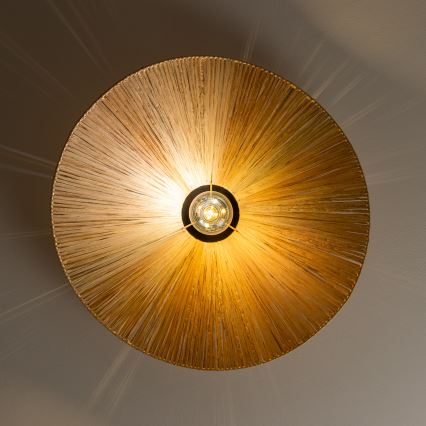 Brilagi - LED virsmas griestu lampa CERIA BOHO, 1xE27/40W/230V, Ø 60 cm, rafija