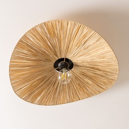 Brilagi - LED virsmas griestu lampa CERIA BOHO, 1xE27/40W/230V, Ø 60 cm, rafija