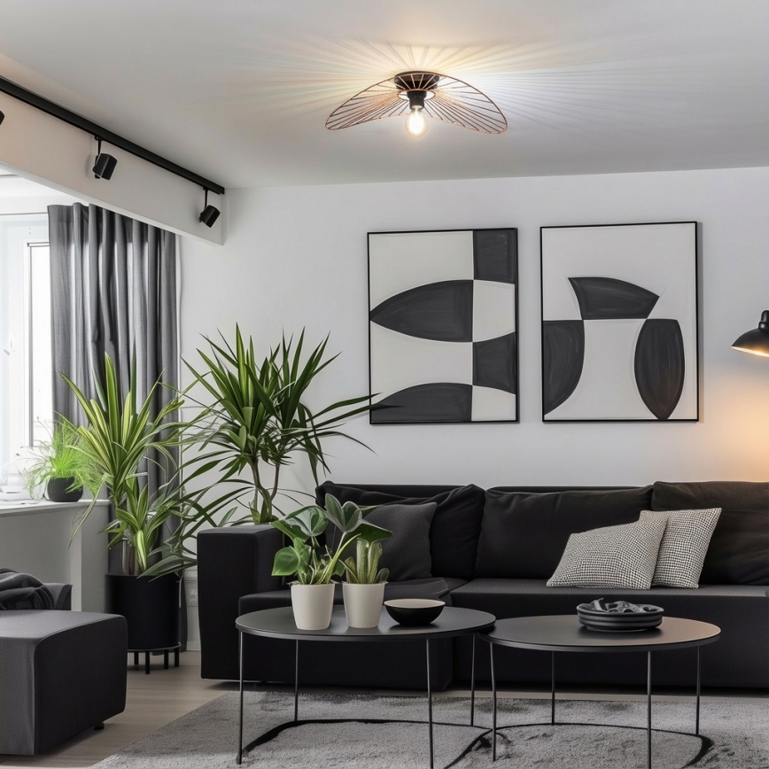 Brilagi - LED virsmas griestu lampa CERIA WIRE 1xE27/40W/230V 40x56 cm bronza