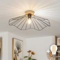BRILAGI - LED virsmas griestu lampa CERIA WIRE 1xE27/40W/230V pr. 60 cm melna/ozols