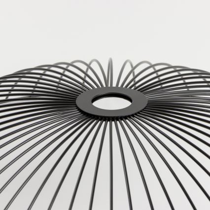 Brilagi - LED virsmas griestu lampa CERIA WIRE 1xE27/40W/230V Ø 60 cm melna/ozols