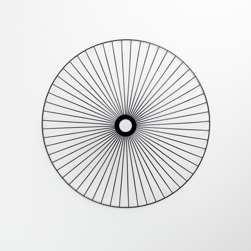 Brilagi - LED virsmas griestu lampa CERIA WIRE 1xE27/40W/230V Ø 60 cm melna/ozols