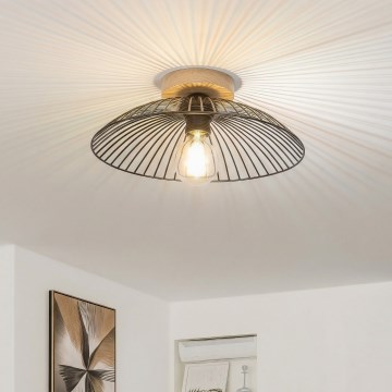 Brilagi - LED virsmas griestu lampa CERIA WIRE 1xE27/40W/230V Ø26 cm melna/ozols