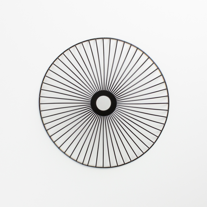 Brilagi - LED virsmas griestu lampa CERIA WIRE 1xE27/40W/230V Ø26 cm melna/ozols