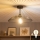 Brilagi - LED virsmas griestu lampa CERIA WIRE 1xE27/60W/230V Ø 38 cm melna