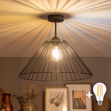 Brilagi - LED virsmas griestu lampa CERIA WIRE 1xE27/60W/230V Ø 45 cm melna