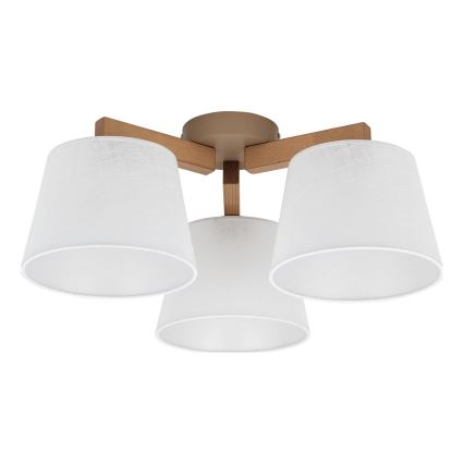 BRILAGI - LED virsmas griestu lampa LATTE SABIA 3xE27/15W/230V priede/balts
