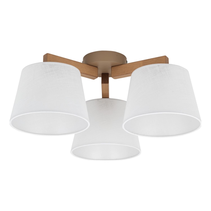 BRILAGI - LED virsmas griestu lampa LATTE SABIA 3xE27/15W/230V priede/balts