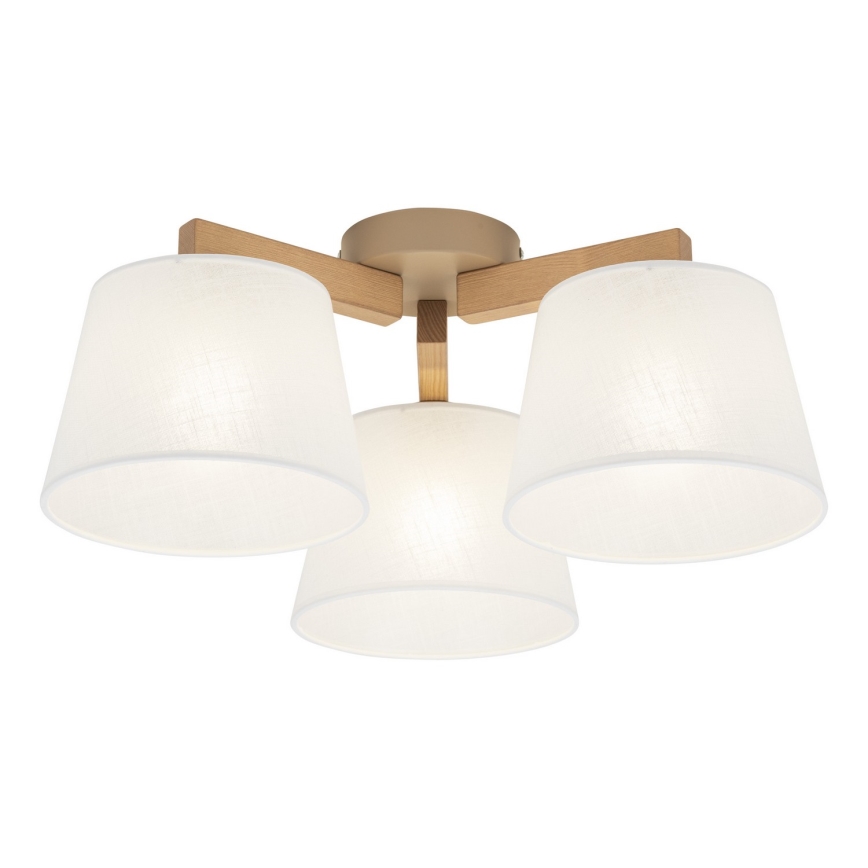 BRILAGI - LED virsmas griestu lampa LATTE SABIA 3xE27/15W/230V priede/balts