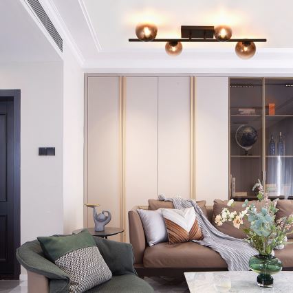 Brilagi - LED virsmas griestu lampa MILLA 4xG9/3W/230V brūna/dūmakaina brūna