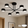Brilagi - LED virsmas griestu lampa MONO 6xGX53/13W/230V melna
