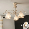 Brilagi - LED virsmas griestu lustra ANTICO 3xE27/60W/230V 3000K balta patina