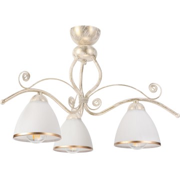 Brilagi - LED virsmas griestu lustra ANTICO 3xE27/60W/230V 3000K balta patina