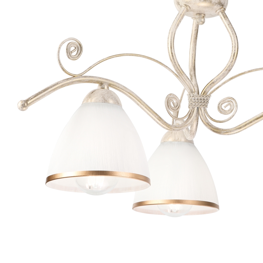 Brilagi - LED virsmas griestu lustra ANTICO 3xE27/60W/230V 3000K balta patina