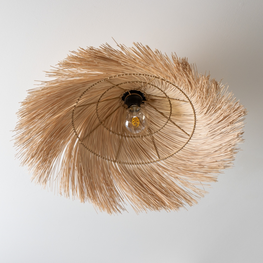 Brilagi - LED virsmas griestu lustra CERIA BOHO 1xE27/40W/230V Ø 70 cm ratāns