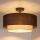Brilagi - LED virsmas griestu lustrs BOHO ECO 1xE27/10W/230V Ø 40 cm brūna/krēmkrāsaina
