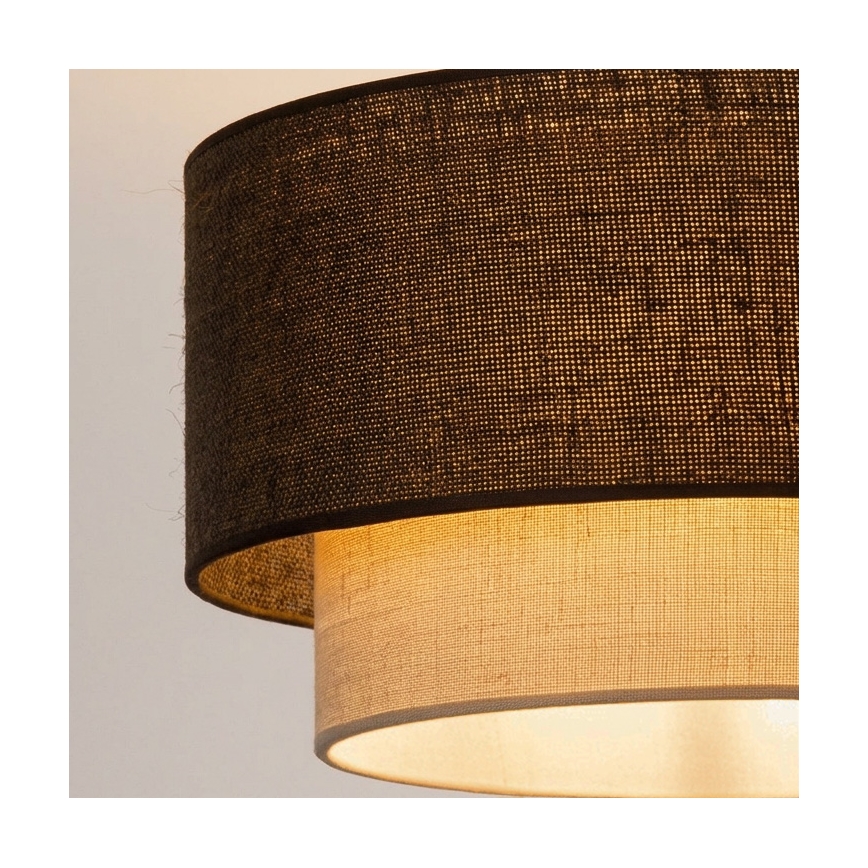 Brilagi - LED virsmas griestu lustrs BOHO ECO 1xE27/10W/230V Ø 40 cm brūna/krēmkrāsaina