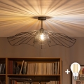 BRILAGI - LED virsmas griestu lustrs CERIA WIRE 1xE27/60W/230V Ø 80 cm melns