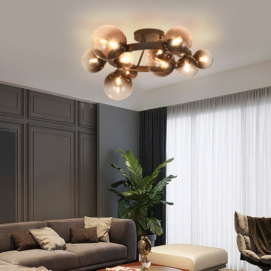 Brilagi - LED virsmas lampa MILLA 10xG9/3W/230V brūna/dūmakaini brūna