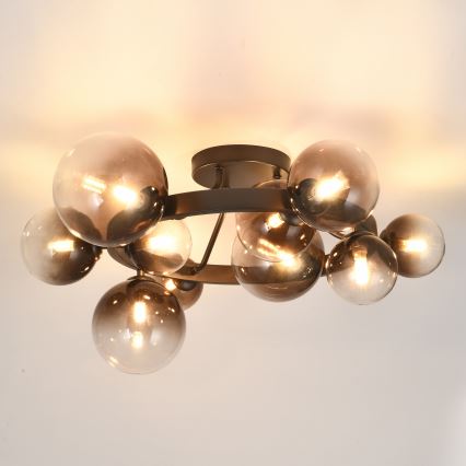 Brilagi - LED virsmas lampa MILLA 10xG9/3W/230V brūna/dūmakaini brūna