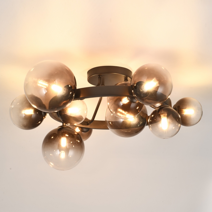Brilagi - LED virsmas lampa MILLA 10xG9/3W/230V brūna/dūmakaini brūna
