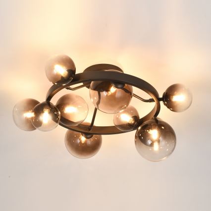 Brilagi - LED virsmas lampa MILLA 10xG9/3W/230V brūna/dūmakaini brūna