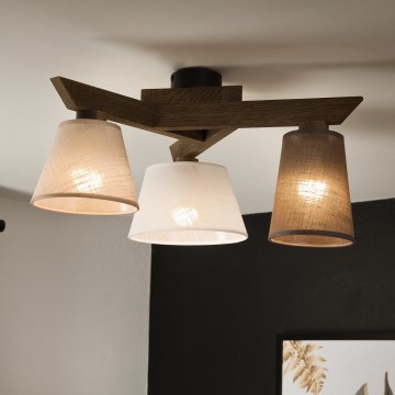 Brilagi - LED Virsmas lustra ANTHONY 3xE14/40W/230V ozola valrieksts