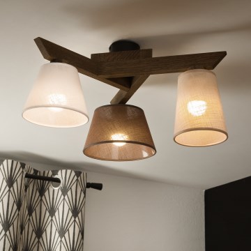 Brilagi - LED Virsmas lustra ANTHONY 3xE14/40W/230V ozola valrieksts