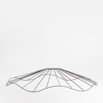 Brilagi - LED virsmas lustrs CERIA WIRE, 1x E27/40W, 230V, Ø 80 cm, melns/ozols