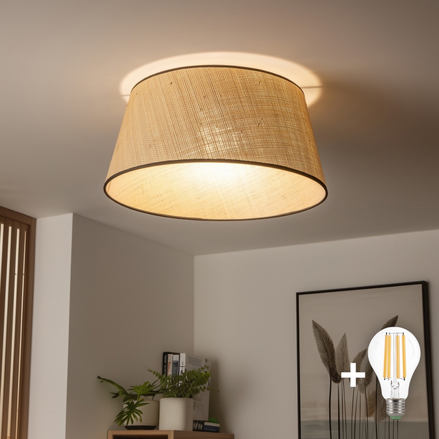 Brilagi - LED virsmas montāžas griestu lampa CERIA 1xE27/40W/230V Ø 50 cm bēša