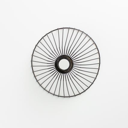 Brilagi - LED virsmas montējamā griestu lampa CERIA WIRE 1xE27/40W/230V Ø 30 cm melna/ozols