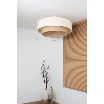 Brilagi - LED virsmas montējamā griestu lustra BOHO STYLE 3xE27/15W/230V Ø 80 cm